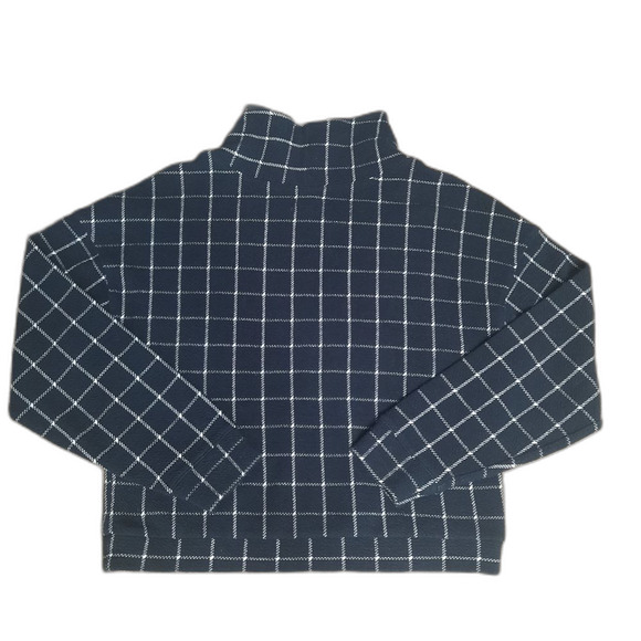 Madewell Textured Turtleneck Top in Windowpane Size XS - Picture 4 of 6